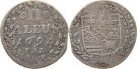 HESSEN DARMSTADT 2 ALBUS Ernst Ludwig 1678-1739 -