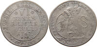 HESSEN KASSEL 1/6 TALER Friedrich II. 1760-1785 -