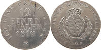 SACHSEN ALBERTINISCHE LINIE 1/12 TALER Friedrich August I. 1806-1827. -