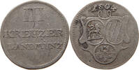3 KREUZER 1804 LÖWENSTEIN WERTHEIM ROCHEFORT Dominik Constantin 1789-1806 SS