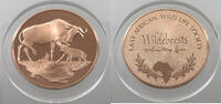 MEDAL  WILDLIFE EAST AFRICAN WILD LIFE SOCIETY WILDEBEESTS PROOF