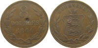 GUERNSEY 8 DOUBLES Victoria 1837-1901 -