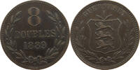 GUERNSEY 8 DOUBLES Victoria 1837-1901 -