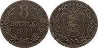 GUERNSEY 8 DOUBLES Edward VII., 1901 - 1910 -