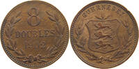 GUERNSEY 8 DOUBLES Edward VII., 1901 - 1910 -