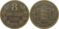 GUERNSEY 8 DOUBLES Edward VII., 1901 - 1910 -
