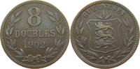 GUERNSEY 8 DOUBLES Edward VII., 1901 - 1910 -