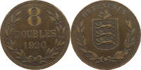 GUERNSEY 8 DOUBLES George V. (1910-1936) -