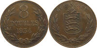 GUERNSEY 8 DOUBLES George V. (1910-1936) -