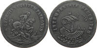 Haus Habsburg Bleimedaille St. George and Dragon / Intempestate Securitas -
