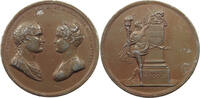 Frankreich Bleimedaille Marriage of Napoleon and Marie Louise -