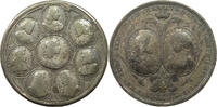 Haus Habsburg Bleimedaille Coronation in Augsburg of Joseph I -