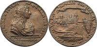 Frankreich Bleimedaille Louis XIV, The Canal de Languedoc -