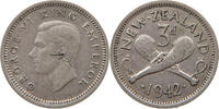 NEW ZEALAND 3 PENCE 1942 George VI. (1936-1952) SS- 4.69 US$  +  8.20 US$ shipping