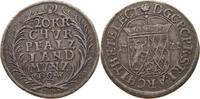 PFALZ KURLINIE 20 KREUZER Karl Philipp 1716-1742 -