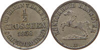 1/2 GROSCHEN 1858 HANNOVER GEORG V. (1851-1866) SS