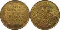 Bremen Medaille Schützenmedaille Comite Marke Bremen Juli 1865, 2. Deutsches Bundesschießen -