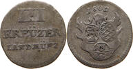 3 KREUZER 1802 LÖWENSTEIN WERTHEIM ROCHEFORT Gemeinschaftsprägung SS