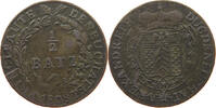 1/2 BATZEN 1808 SCHWEIZ NEUCHATEL  S-SS