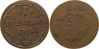 PFENNIG 1791 LÖWENSTEIN WERTHEIM ROCHEFORT Dominik Constantin 1789-1806 SS-