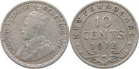 10 CENTS 1912 CANADA NEWFOUNDLAND George V. (1910-1936) SS