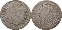 SCHLESIEN LIEGNITZ BRIEG 3 KREUZER Christian, 1639-1672 DOPPELSCHLAG AVERS -