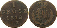 GROSZ 1812 IB POLAND Friedrich August I., als Herzog von Warschau 1807-1815. S