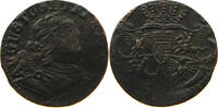 SZELAG 1/3 GROSZA  POLAND August III. 1733-1763 OFF-CENTER SS