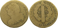 FRANCE 6 DENIERS Louis XVI. (1774-1793) -