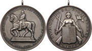 Metz Medaille Schützen verein Metz, Schlacht Metz 1870-1895, Mayer Stuttgart, Silber Medaille -