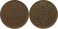 PENNI 1902 FINLAND Nikolaus II. (1894-1917) SS+
