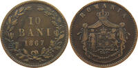ROMANIA 10 BANI Carol I. 1866-1914 -
