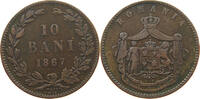 ROMANIA 10 BANI Carol I. 1866-1914 -