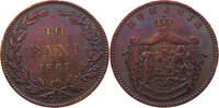 ROMANIA 10 BANI Carol I. 1866-1914 -