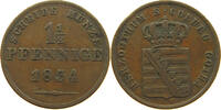 1 1/2 PFENNIG 1834 SACHSEN COBURG GOTHA Ernst I. (1806-1844) SS