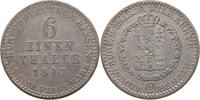 HESSEN KASSEL 1/6 TALER Wilhelm II. 1821-1847 -