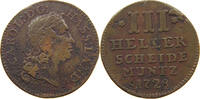HESSEN KASSEL 3 HELLER Karl I. (1671-1730) -