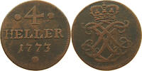 HESSEN KASSEL 4 HELLER FRIEDRICH II. 1760-1785 -