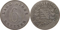 6 KREUZER 1832 SACHSEN COBURG GOTHA Ernst I. (1806-1844) S-SS
