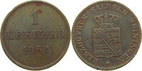 SACHSEN MEININGEN KREUZER Bernhard Erich Freund 1803-1866 -