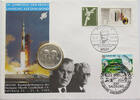 MEDAILLE 1989 BRD 1989 MOON LANDING NUMISBRIEF STATIONERY UNC