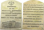 Haus Habsburg Plaquette Bedehotel Herzoghof Wien 1910 -