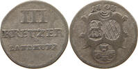 Löwenstein -Wertheim- Rochefort 3 Kreuzer Dominik Konstantin 1789-1806, -