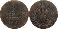 1/2 GROSCHEN 1811 A BRANDENBURG PREUSSEN Friedrich Wilhelm II. 1786-1797. S