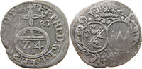 Würzburg Bistum Groschen Peter Philipp von Dernbach 1672-1683 -