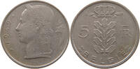 BELGIUM 5 FRANCS STEMPELDREHUNG 20° -
