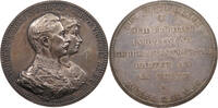 KAISERREICH MEDAILLE SILBER MEDAILLE o.J., Ehejubiläum Wilhelm II. und Auguste Victoria, von Weigand -
