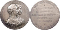 KAISERREICH MEDAILLE SILBER MEDAILLE o.J., Ehejubiläum Wilhelm II. und Auguste Victoria, von Weigand -