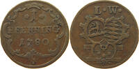 Löwenstein Wertheim Rochefort Pfennig Karl Thomas, 1735-1789 -