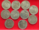 POLAND 50 ZLOTYCH COLLECTION LOT POLAND 50 ZLOTYCH 10PC 118G -